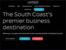 Tablet Screenshot of lakesidenorthharbour.com